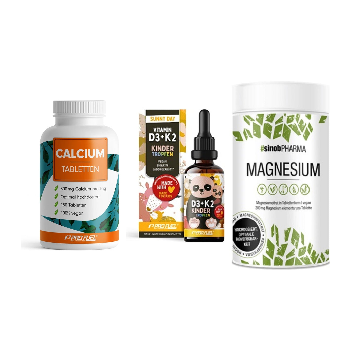 Calcium, Vitamin D & Magnesium: ProFuel Calcium + 2 weitere – alle enthaltenen Artikel