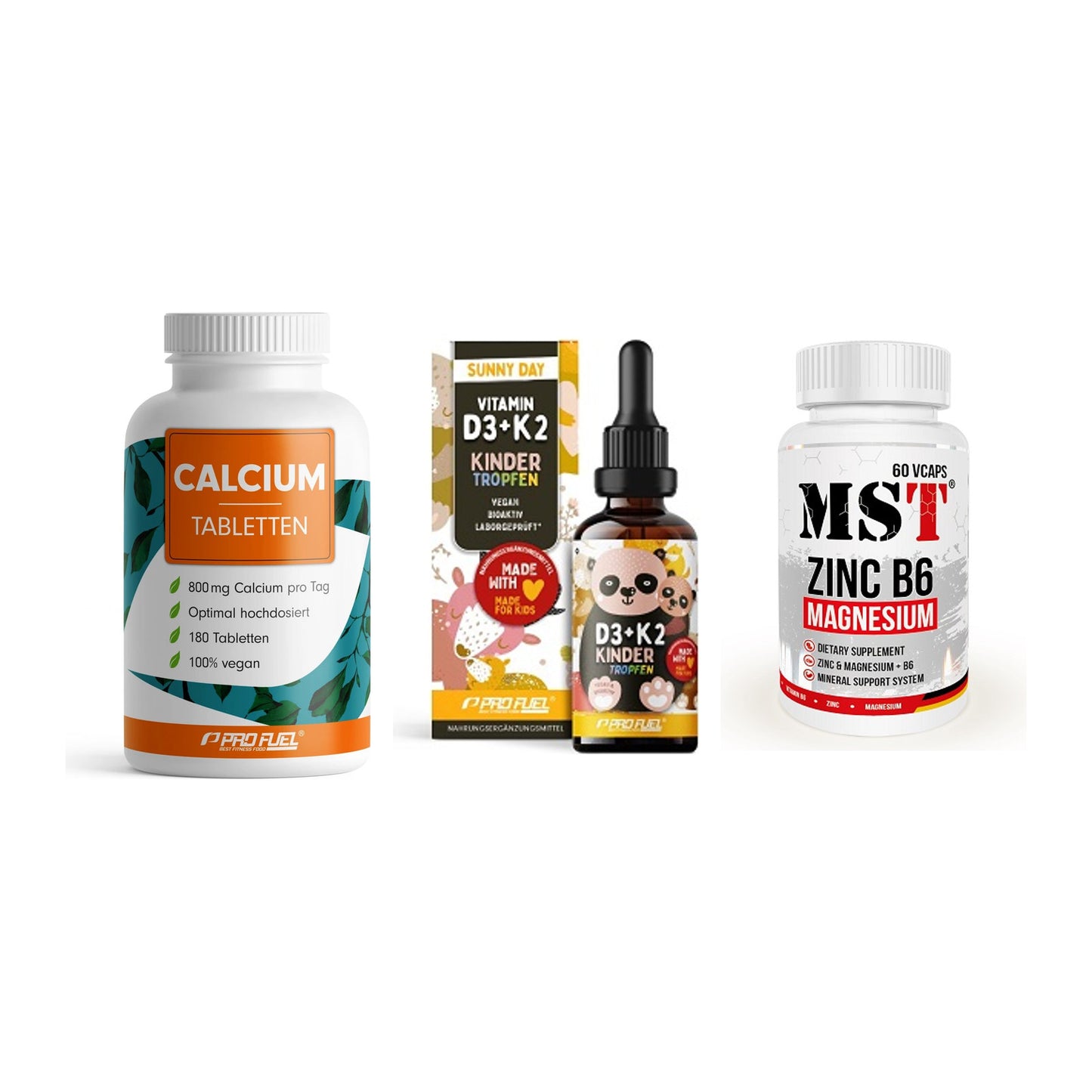 Calcium, Vitamin D & Magnesium: ProFuel Calcium + 2 weitere – alle enthaltenen Artikel
