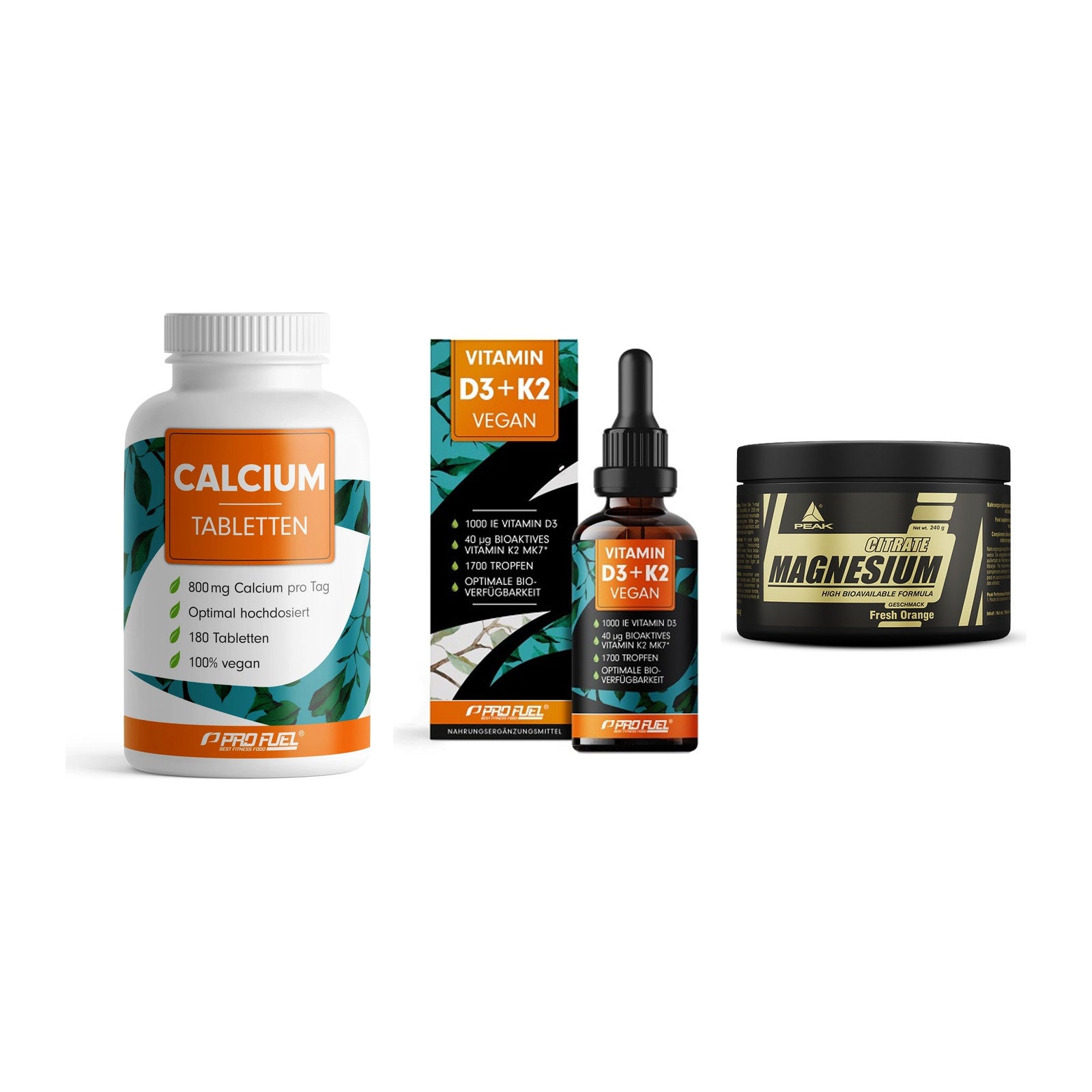 Calcium, Vitamin D & Magnesium: ProFuel Calcium + 2 weitere – alle enthaltenen Artikel