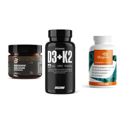 Calcium, Vitamin D & Magnesium: BioTech Aquamin Calcium + 2 weitere – alle enthaltenen Artikel