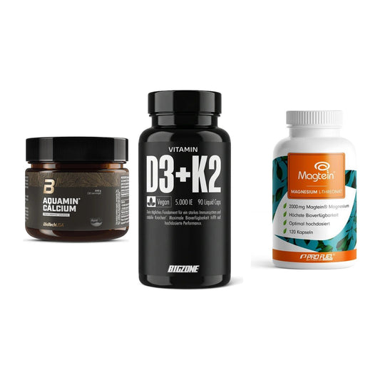 Calcium, Vitamin D & Magnesium: BioTech Aquamin Calcium + 2 weitere – alle enthaltenen Artikel