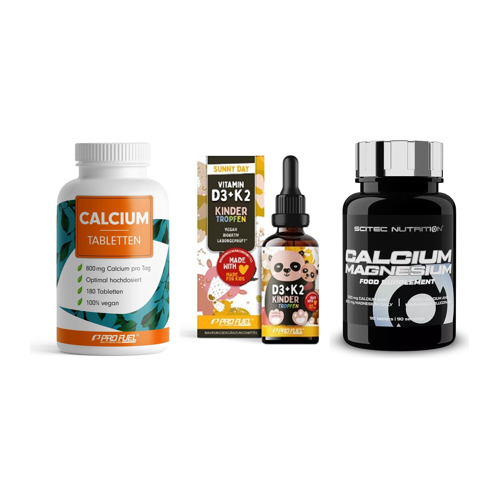 Calcium, Vitamin D & Magnesium: ProFuel Calcium + 2 weitere – alle enthaltenen Artikel