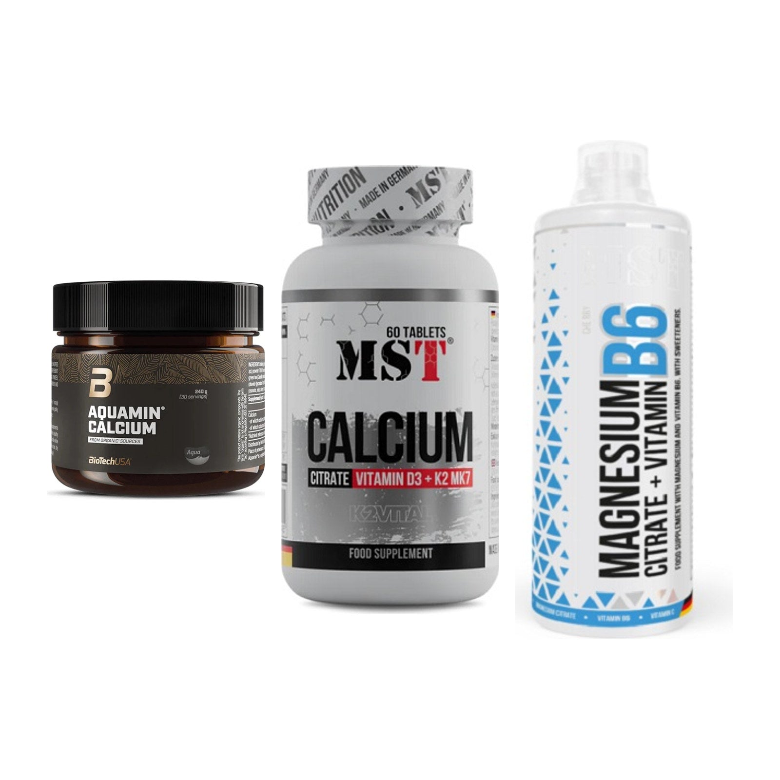 Calcium, Vitamin D & Magnesium: BioTech Aquamin Calcium + 2 weitere – alle enthaltenen Artikel