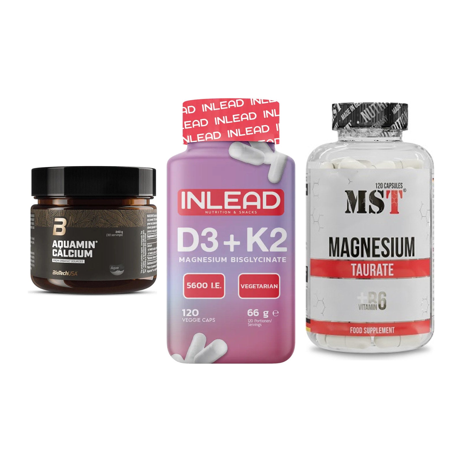 Calcium, Vitamin D & Magnesium: BioTech Aquamin Calcium + 2 weitere – alle enthaltenen Artikel