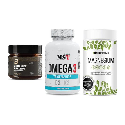 Calcium, Vitamin D & Magnesium: BioTech Aquamin Calcium + 2 weitere – alle enthaltenen Artikel