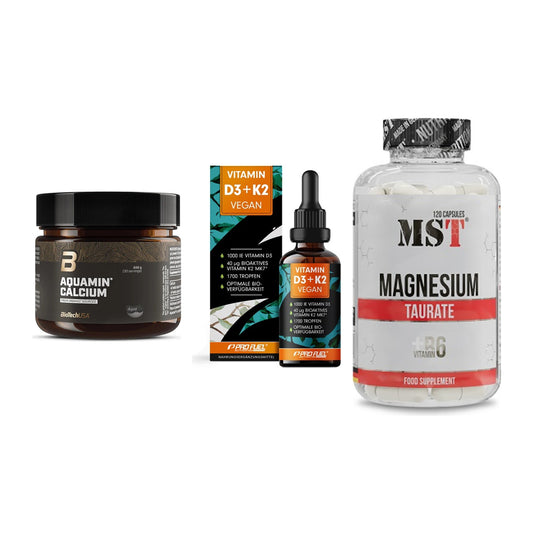 Calcium, Vitamin D & Magnesium: BioTech Aquamin Calcium + 2 weitere – alle enthaltenen Artikel