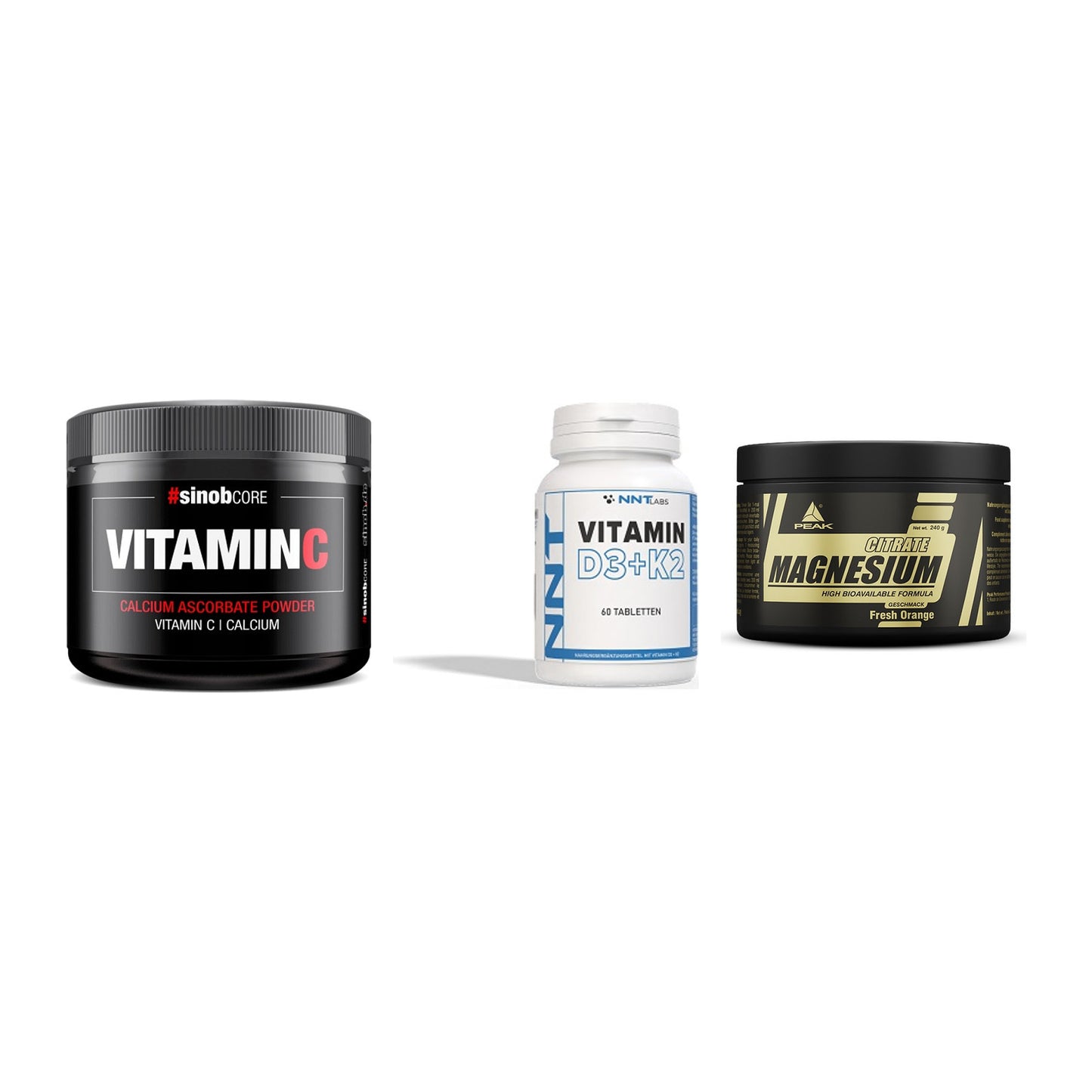 Calcium, Vitamin D & Magnesium: Sinob Vitamin C Calcium + 2 weitere – alle enthaltenen Artikel
