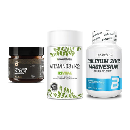 Calcium, Vitamin D & Magnesium: BioTech Aquamin Calcium + 2 weitere – alle enthaltenen Artikel