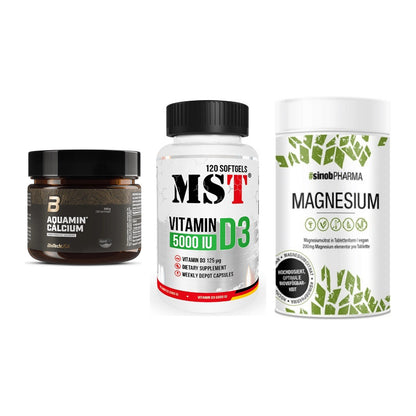Calcium, Vitamin D & Magnesium: BioTech Aquamin Calcium + 2 weitere – alle enthaltenen Artikel