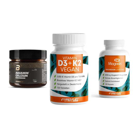 Calcium, Vitamin D & Magnesium: BioTech Aquamin Calcium + 2 weitere – alle enthaltenen Artikel