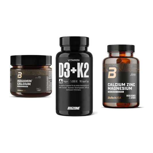 Calcium, Vitamin D & Magnesium: BioTech Aquamin Calcium + 2 weitere – alle enthaltenen Artikel