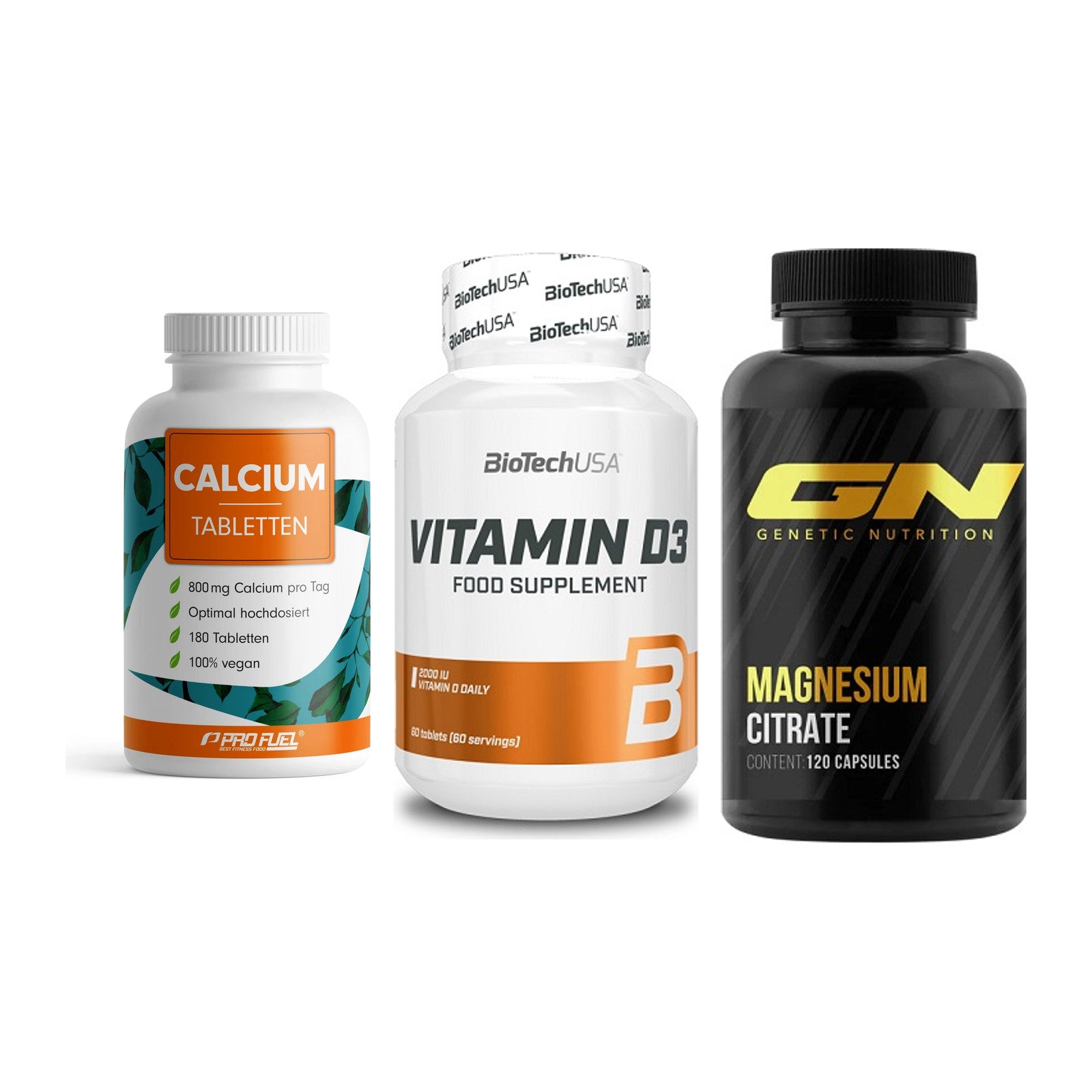 Calcium, Vitamin D & Magnesium: ProFuel Calcium + 2 weitere – alle enthaltenen Artikel