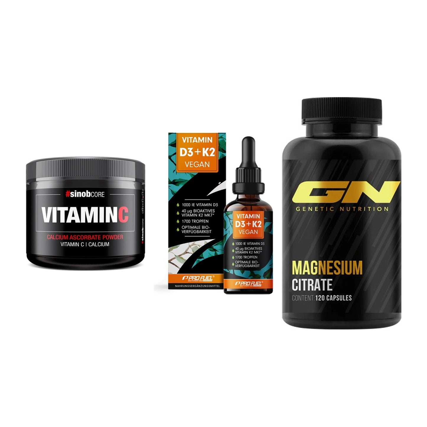 Calcium, Vitamin D & Magnesium: Sinob Vitamin C Calcium + 2 weitere – alle enthaltenen Artikel