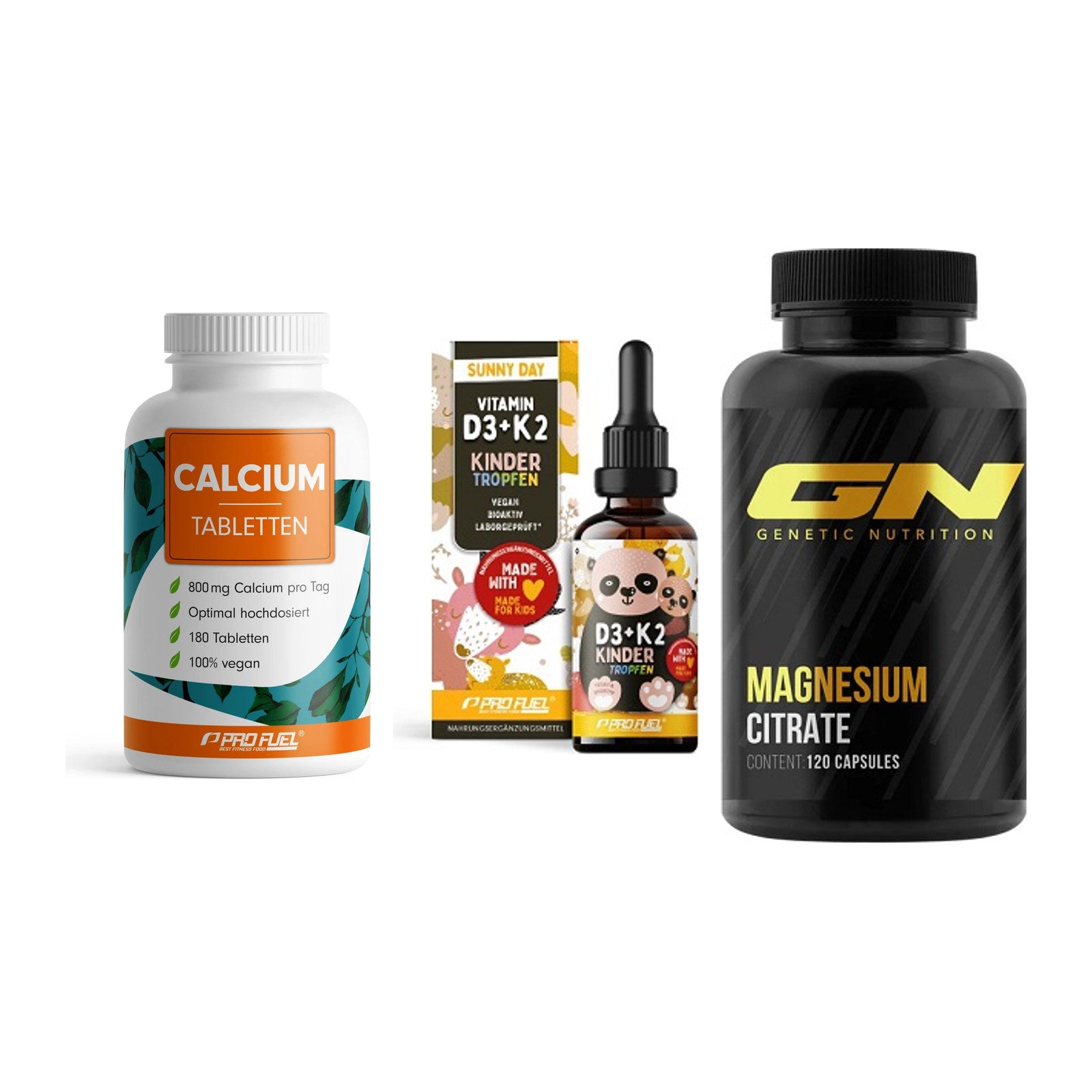 Calcium, Vitamin D & Magnesium: ProFuel Calcium + 2 weitere – alle enthaltenen Artikel