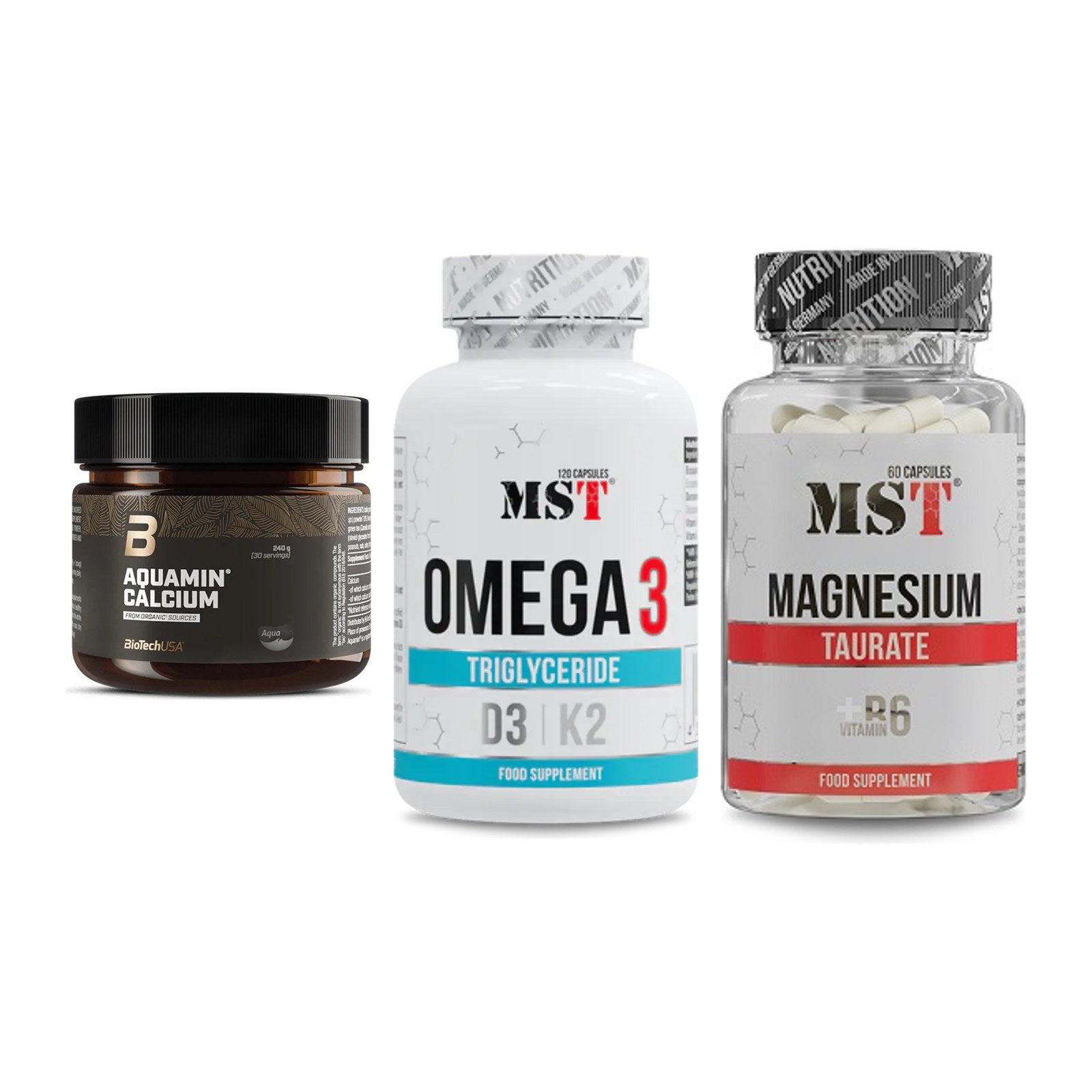 Calcium, Vitamin D & Magnesium: BioTech Aquamin Calcium + 2 weitere – alle enthaltenen Artikel