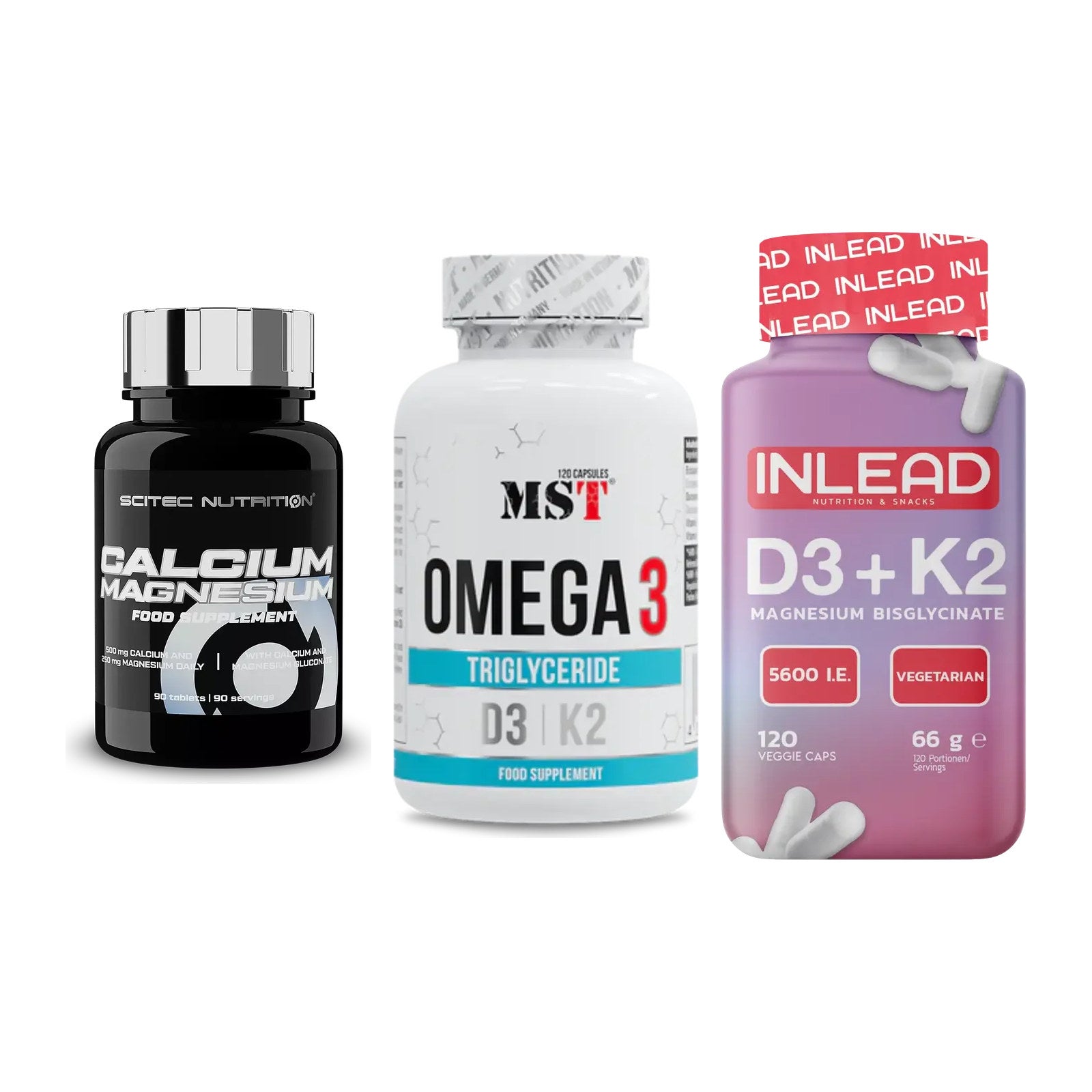 Calcium, Vitamin D & Magnesium: Scitec Calcium Magnesium + 2 weitere – alle enthaltenen Artikel
