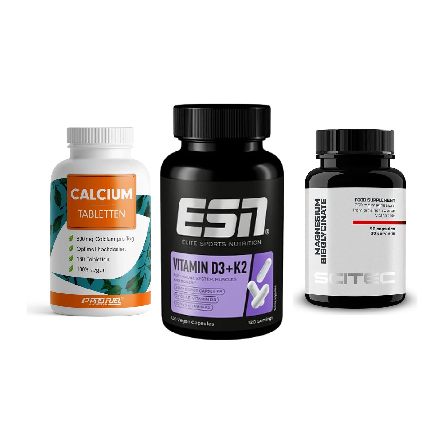 Calcium, Vitamin D & Magnesium: ProFuel Calcium + 2 weitere – alle enthaltenen Artikel