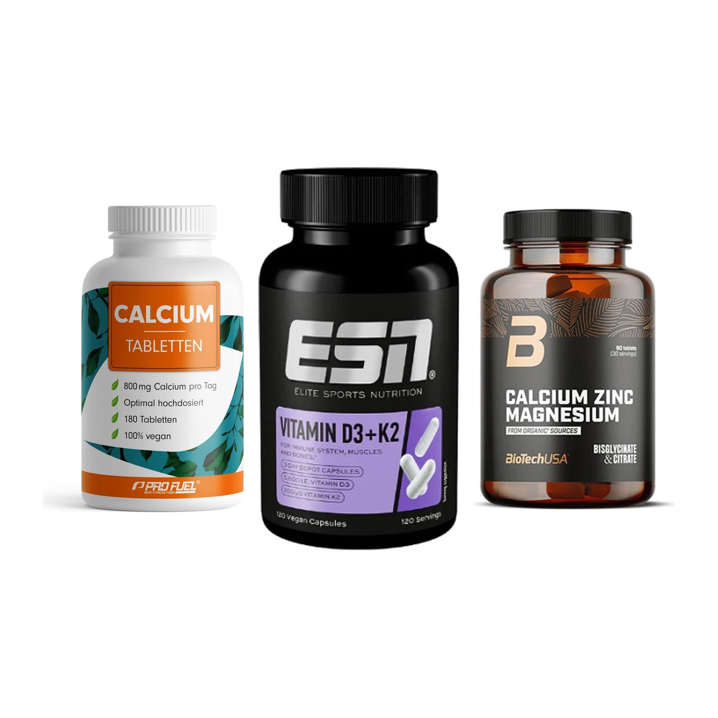 Calcium, Vitamin D & Magnesium: ProFuel Calcium + 2 weitere – alle enthaltenen Artikel