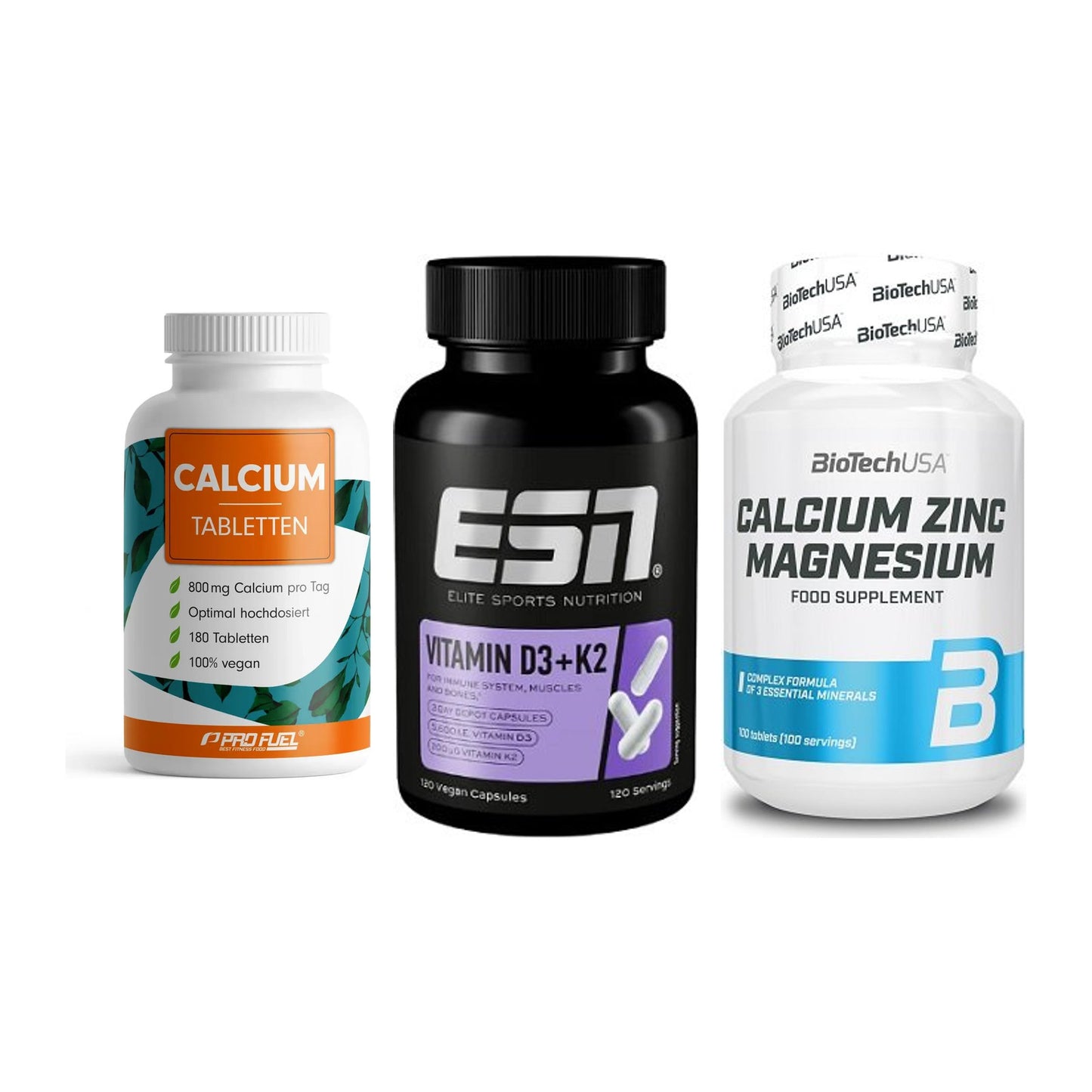 Calcium, Vitamin D & Magnesium: ProFuel Calcium + 2 weitere – alle enthaltenen Artikel