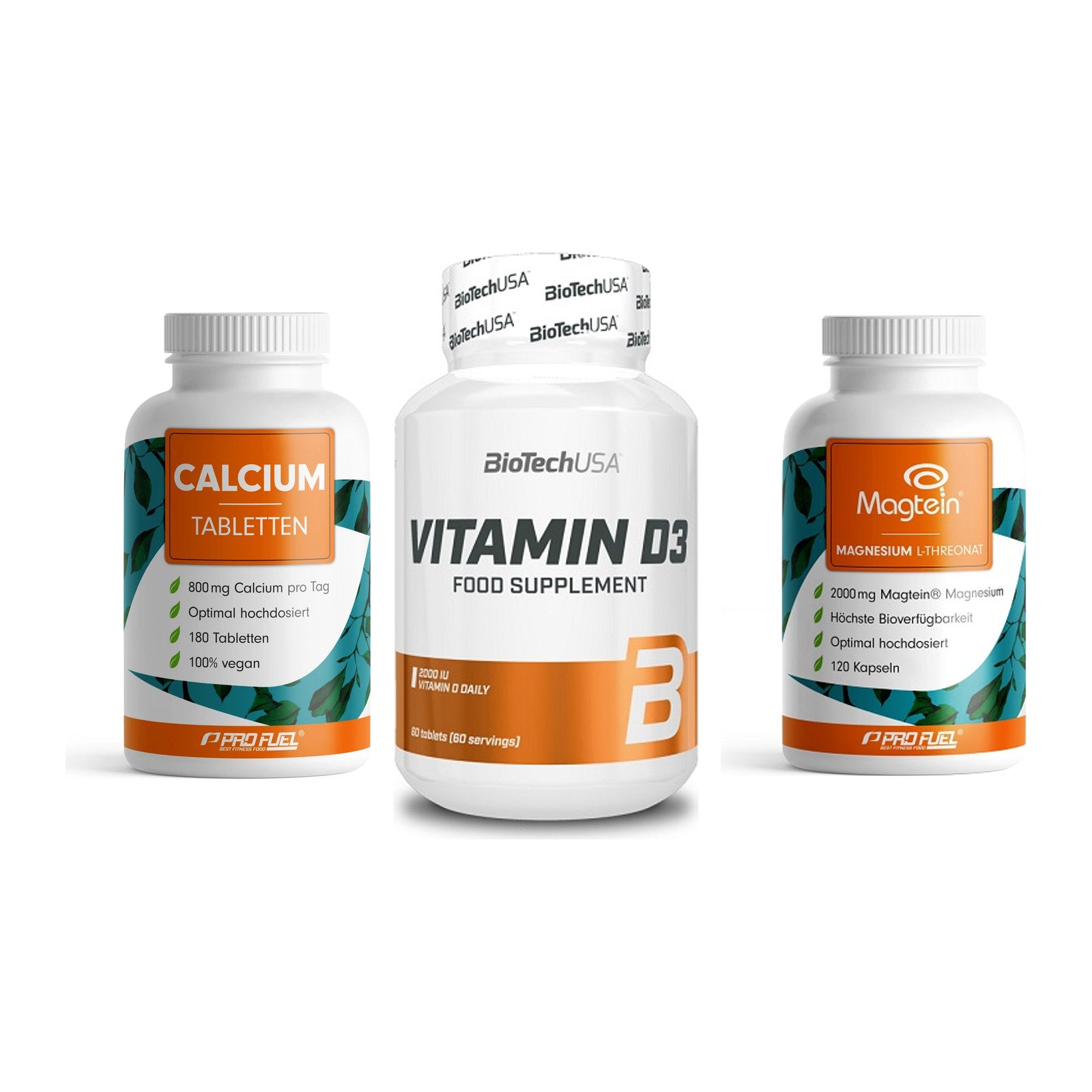 Calcium, Vitamin D & Magnesium: ProFuel Calcium + 2 weitere – alle enthaltenen Artikel