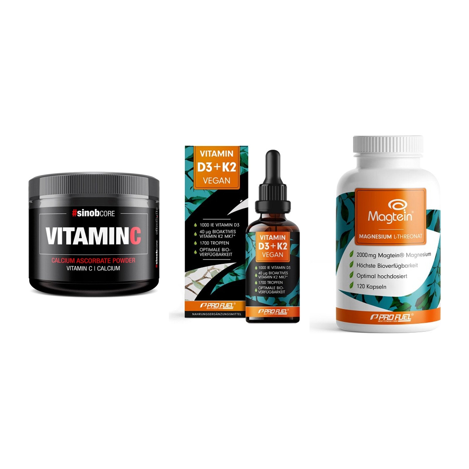 Calcium, Vitamin D & Magnesium: Sinob Vitamin C Calcium + 2 weitere – alle enthaltenen Artikel