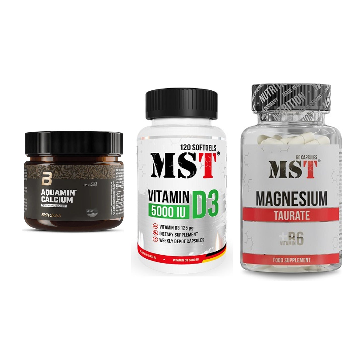 Calcium, Vitamin D & Magnesium: BioTech Aquamin Calcium + 2 weitere – alle enthaltenen Artikel