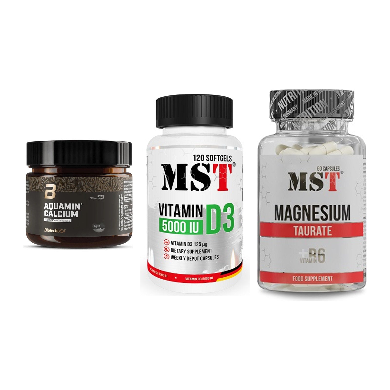 Calcium, Vitamin D & Magnesium: BioTech Aquamin Calcium + 2 weitere – alle enthaltenen Artikel
