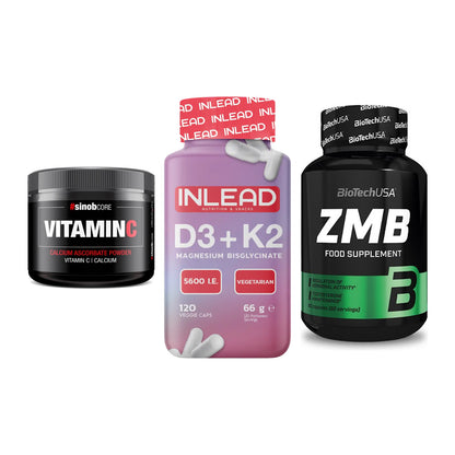 Calcium, Vitamin D & Magnesium: Sinob Vitamin C Calcium + 2 weitere – alle enthaltenen Artikel
