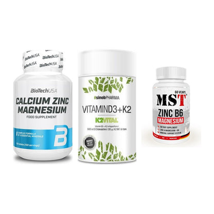 Calcium, Vitamin D & Magnesium: BioTech Calcium Zinc + 2 weitere – alle enthaltenen Artikel