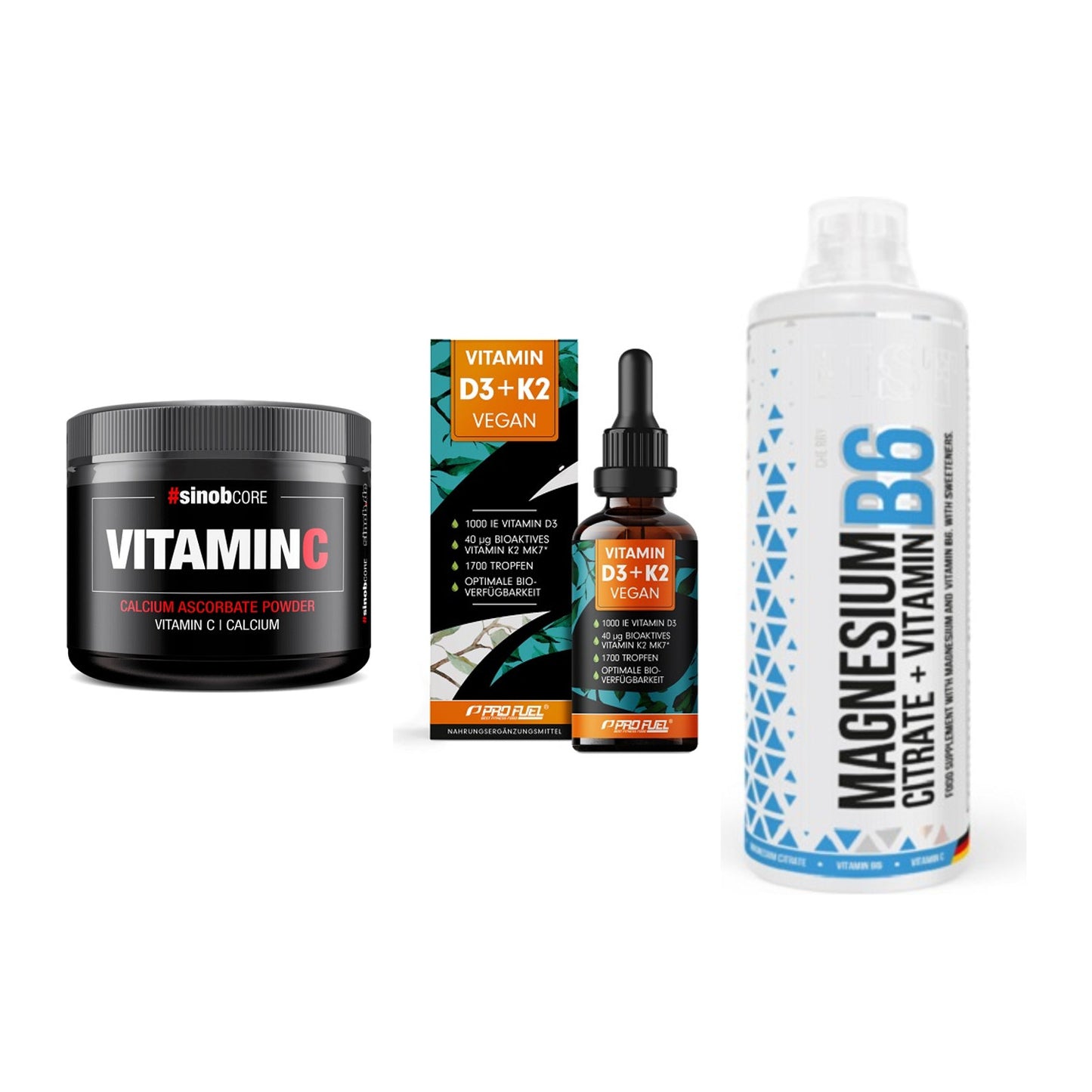 Calcium, Vitamin D & Magnesium: Sinob Vitamin C Calcium + 2 weitere – alle enthaltenen Artikel