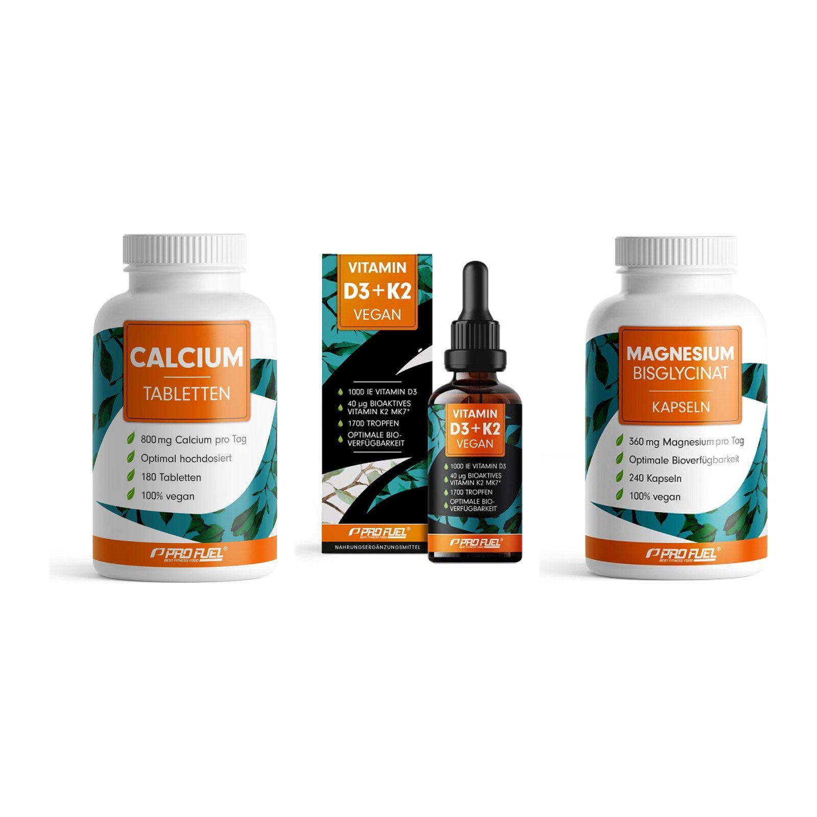 Calcium, Vitamin D & Magnesium: ProFuel Calcium + 2 weitere – alle enthaltenen Artikel