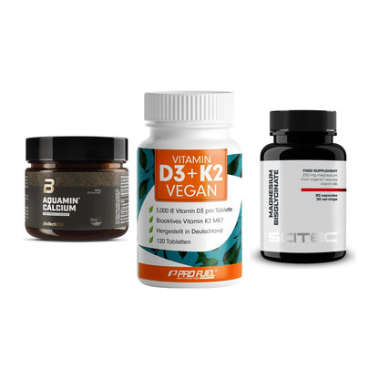 Calcium, Vitamin D & Magnesium: BioTech Aquamin Calcium + 2 weitere – alle enthaltenen Artikel