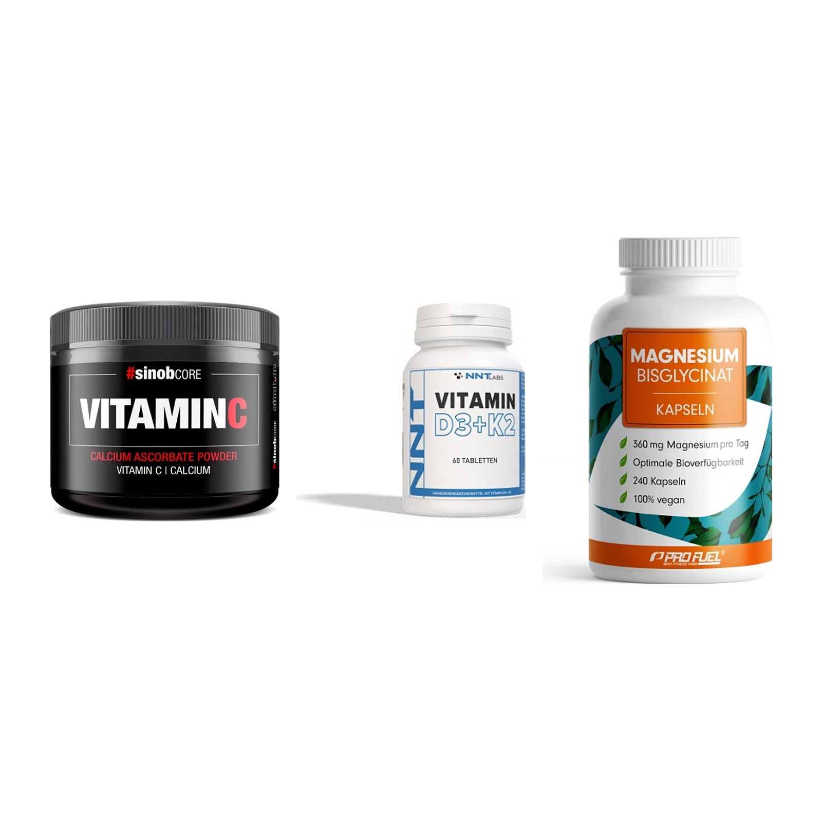 Calcium, Vitamin D & Magnesium: Sinob Vitamin C Calcium + 2 weitere – alle enthaltenen Artikel
