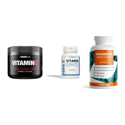 Calcium, Vitamin D & Magnesium: Sinob Vitamin C Calcium + 2 weitere – alle enthaltenen Artikel