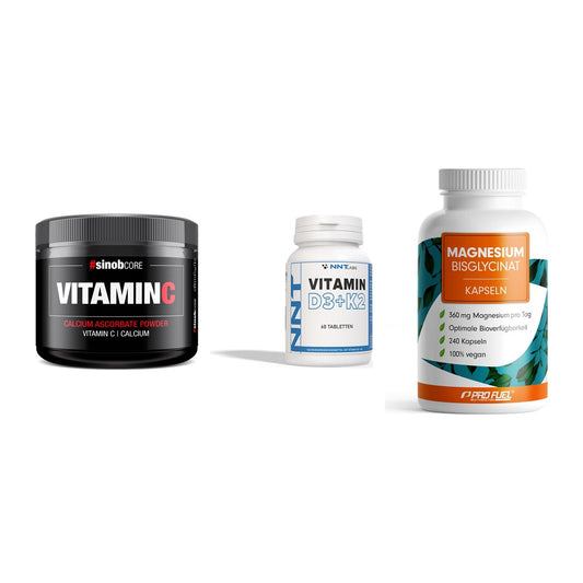 Calcium, Vitamin D & Magnesium: Sinob Vitamin C Calcium + 2 weitere – alle enthaltenen Artikel