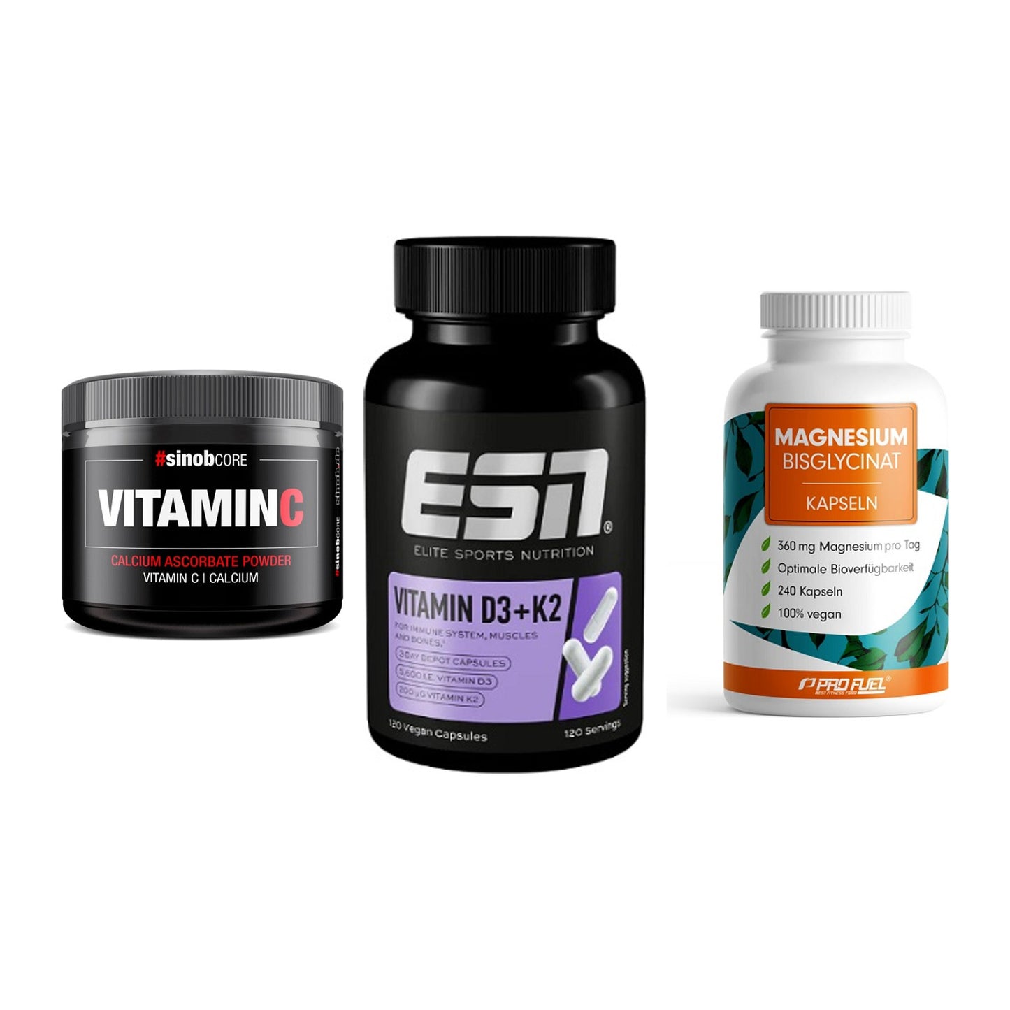 Calcium, Vitamin D & Magnesium: Sinob Vitamin C Calcium + 2 weitere – alle enthaltenen Artikel
