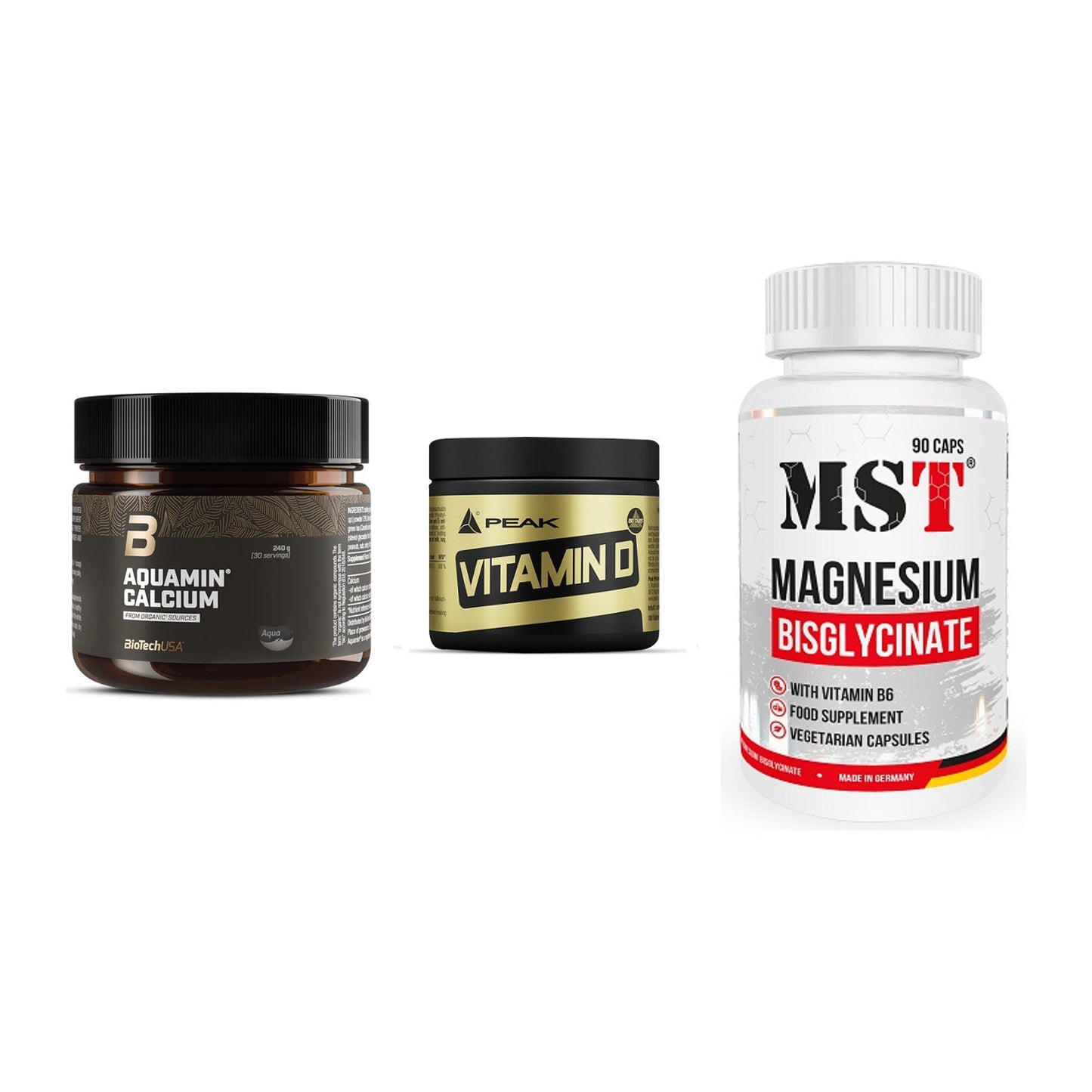 Calcium, Vitamin D & Magnesium: BioTech Aquamin Calcium + 2 weitere – alle enthaltenen Artikel
