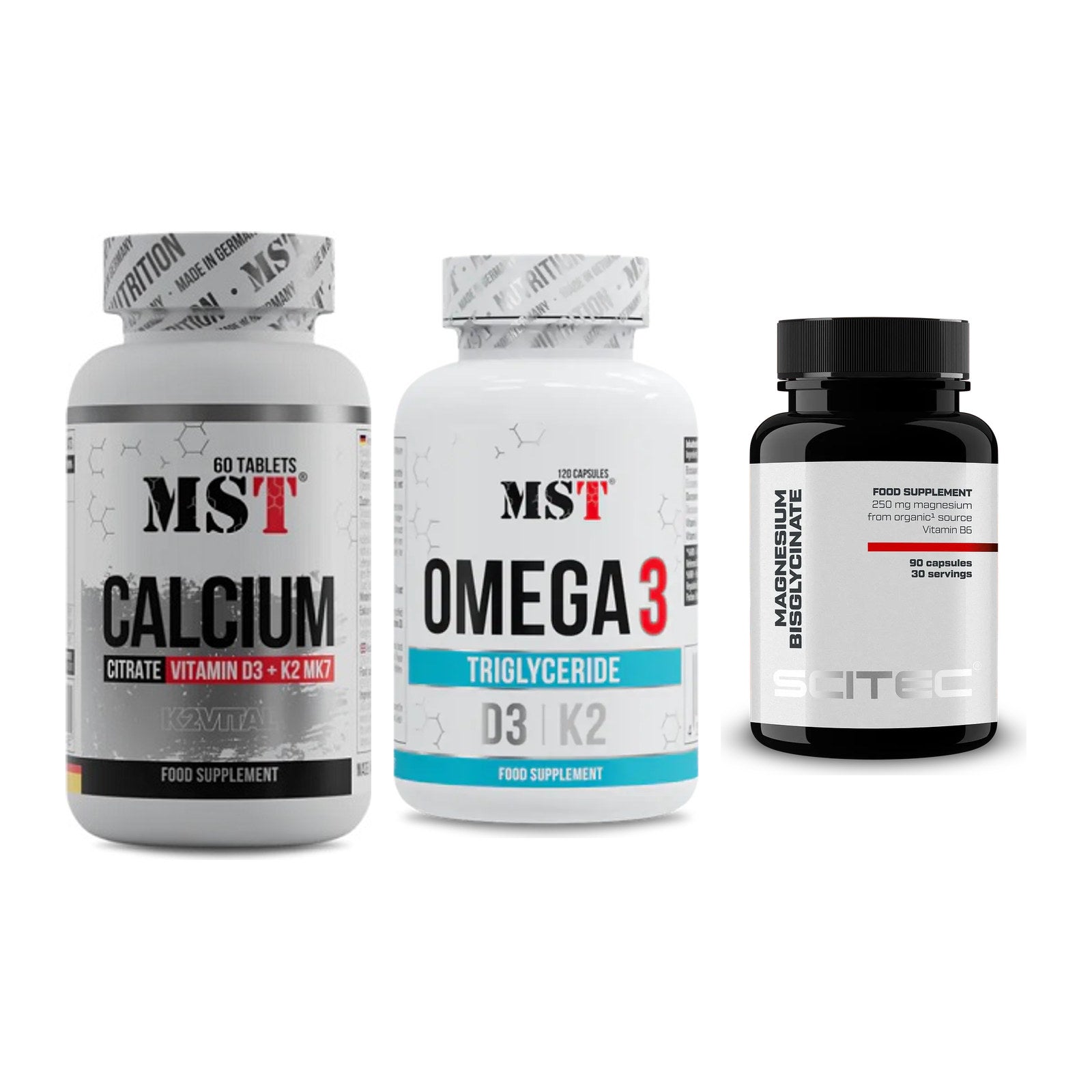 Calcium, Vitamin D & Magnesium: MST Calcium Citrate D3 + 2 weitere – alle enthaltenen Artikel
