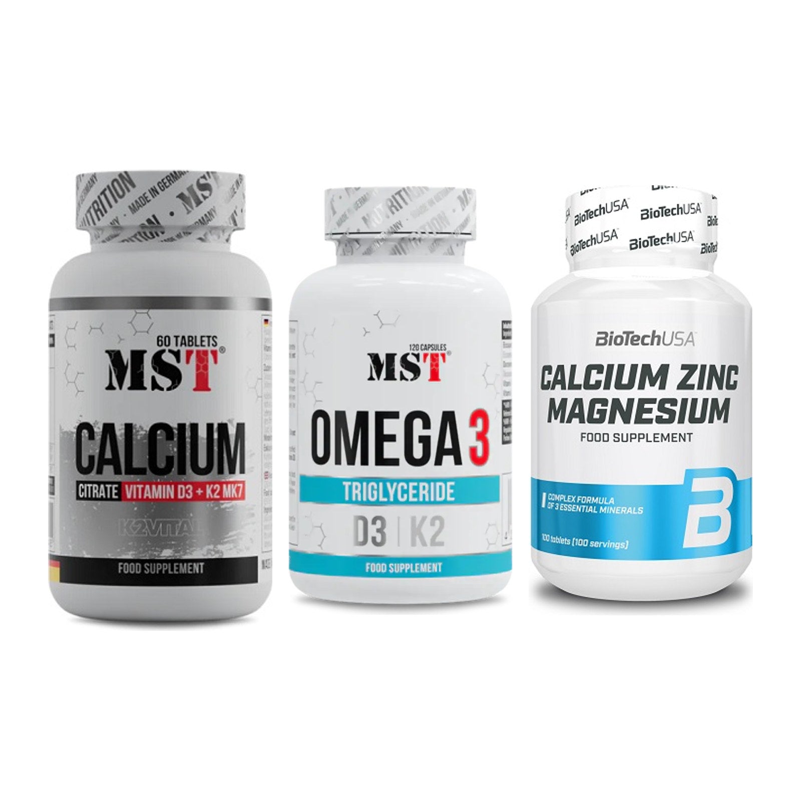 Calcium, Vitamin D & Magnesium: MST Calcium Citrate D3 + 2 weitere – alle enthaltenen Artikel
