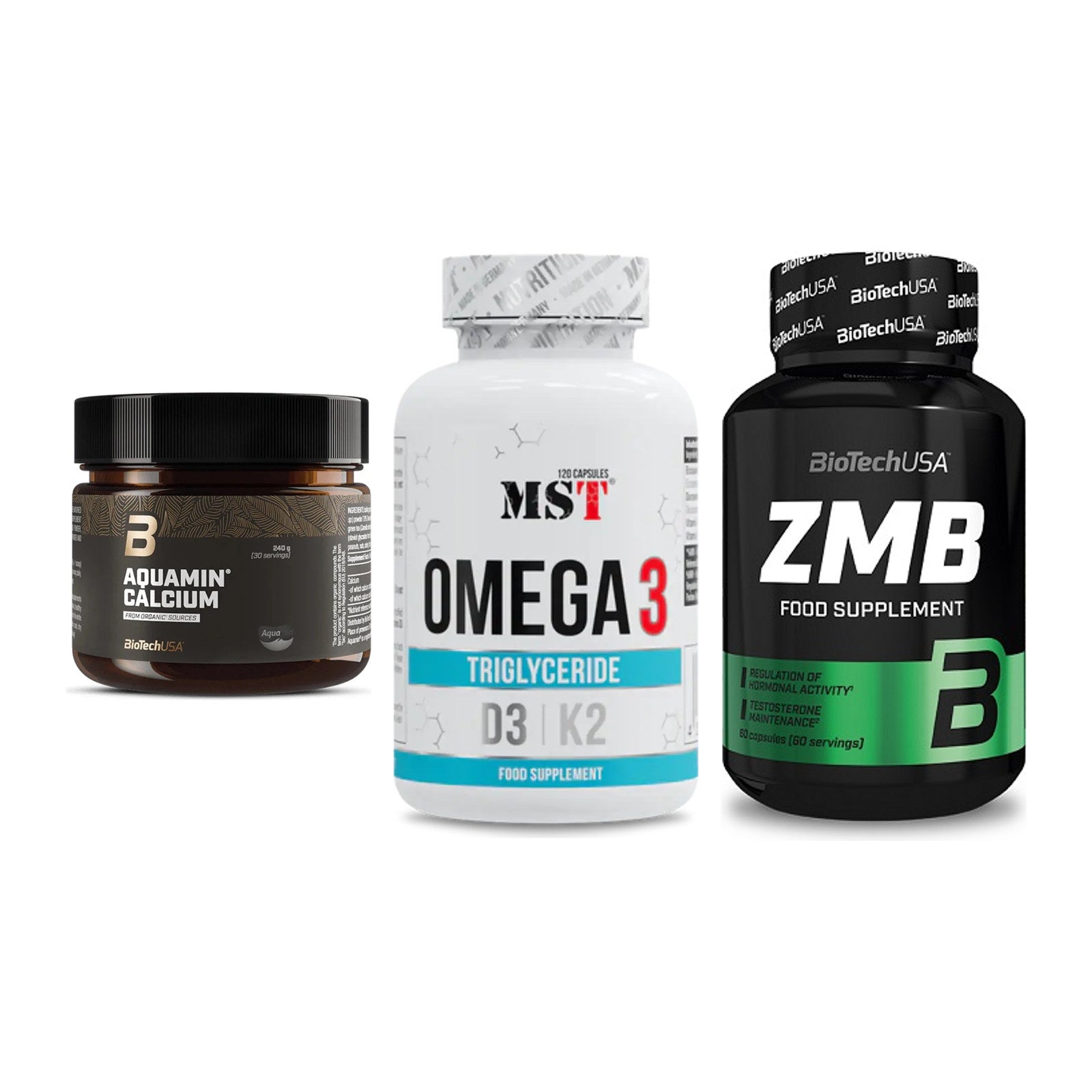 Calcium, Vitamin D & Magnesium: BioTech Aquamin Calcium + 2 weitere – alle enthaltenen Artikel