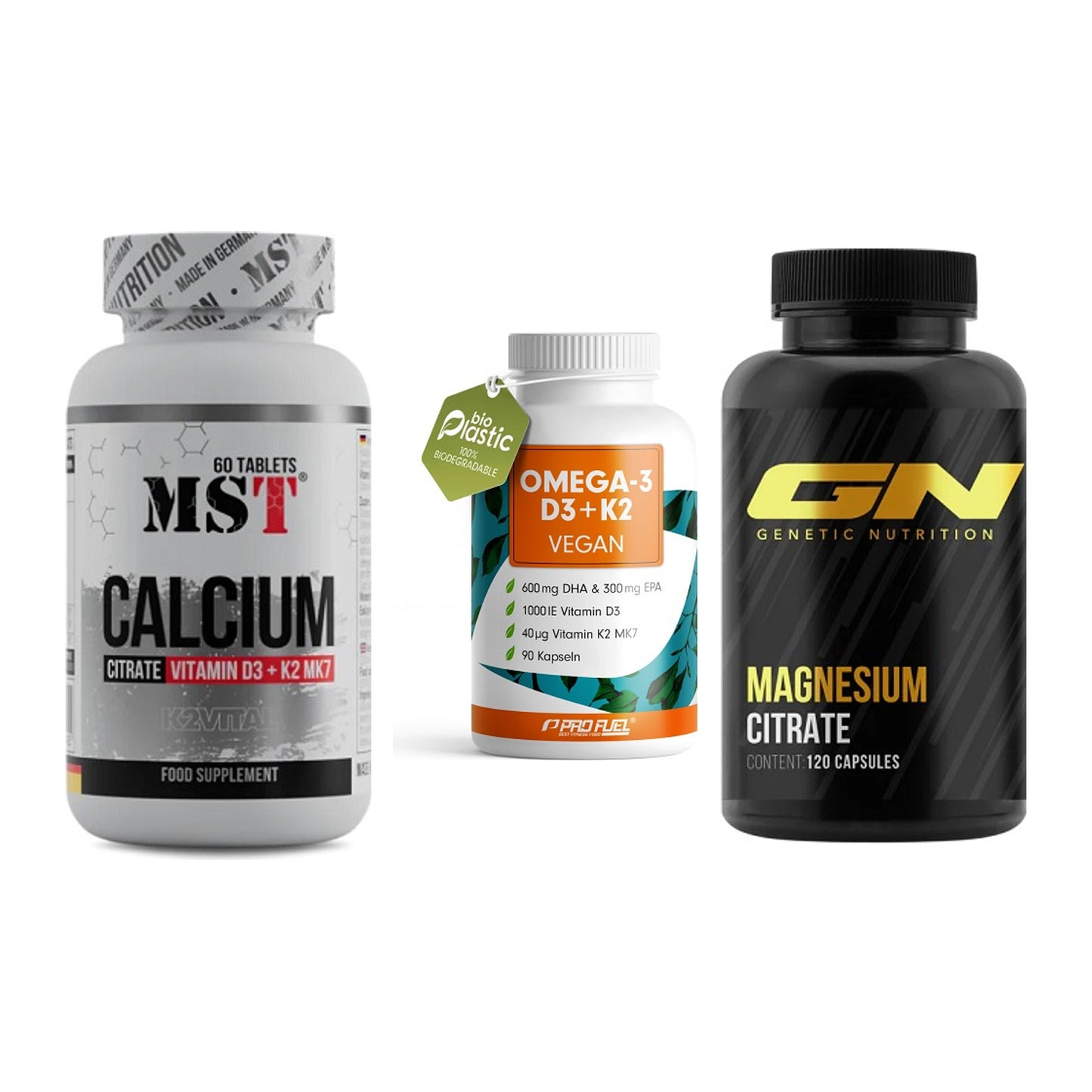 Calcium, Vitamin D & Magnesium: MST Calcium Citrate D3 + 2 weitere – alle enthaltenen Artikel
