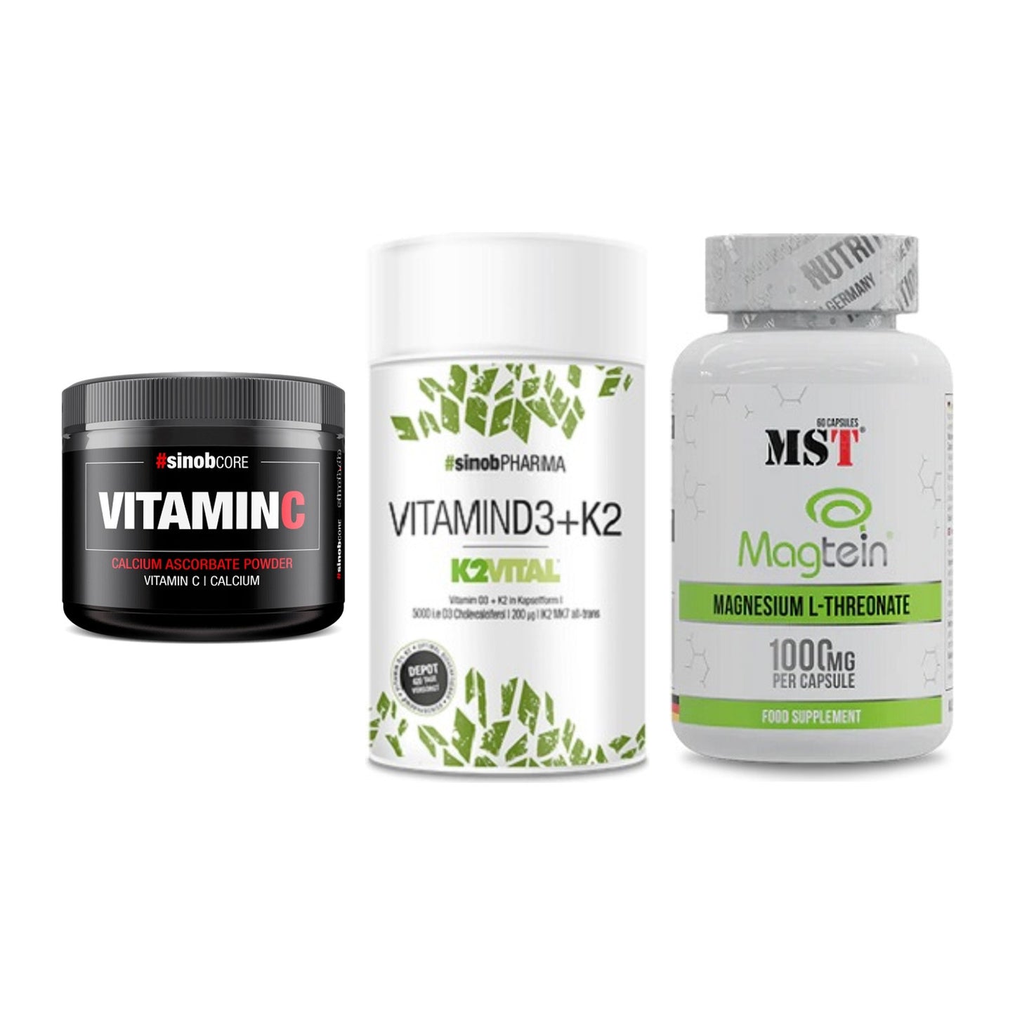 Calcium, Vitamin D & Magnesium: Sinob Vitamin C Calcium + 2 weitere – alle enthaltenen Artikel