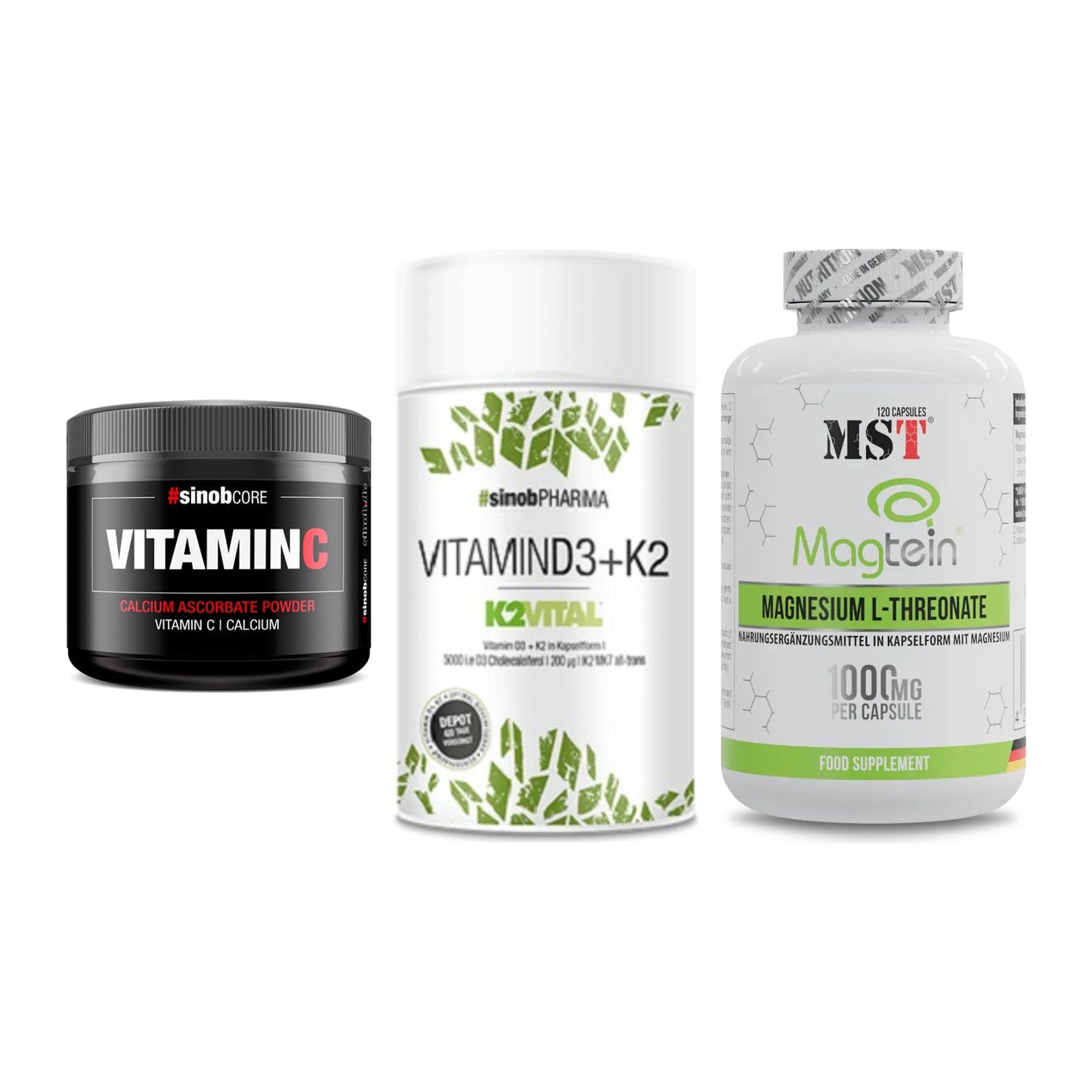 Calcium, Vitamin D & Magnesium: Sinob Vitamin C Calcium + 2 weitere – alle enthaltenen Artikel