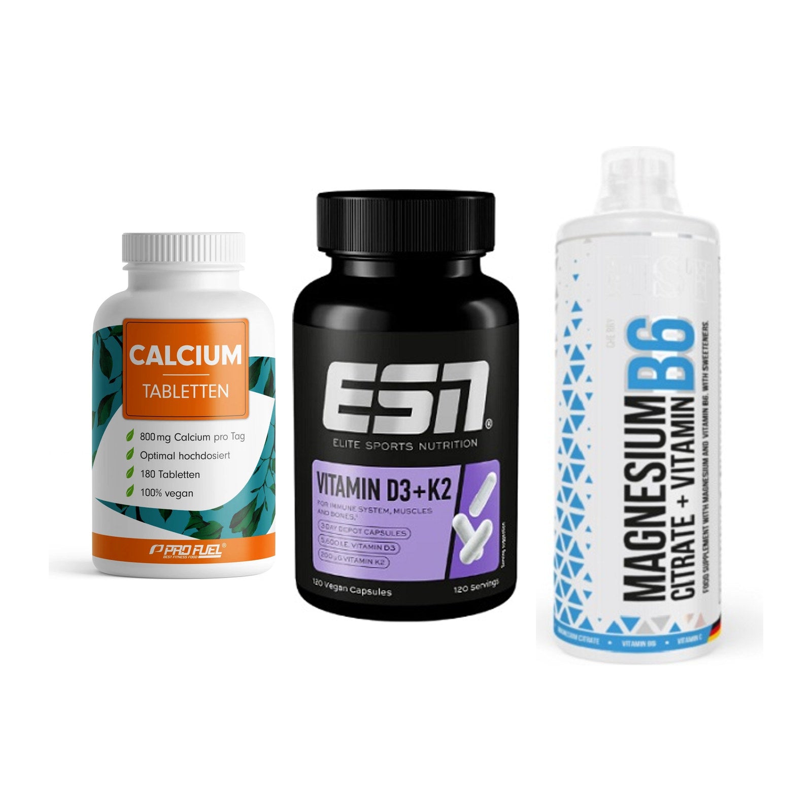 Calcium, Vitamin D & Magnesium: ProFuel Calcium + 2 weitere – alle enthaltenen Artikel