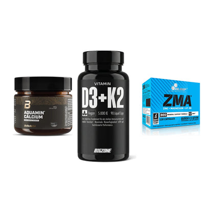 Calcium, Vitamin D & Magnesium: BioTech Aquamin Calcium + 2 weitere – alle enthaltenen Artikel