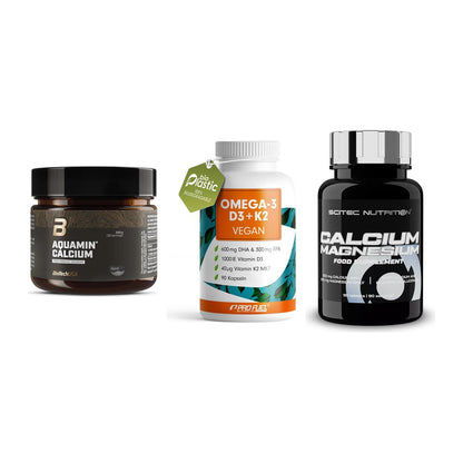 Calcium, Vitamin D & Magnesium: BioTech Aquamin Calcium + 2 weitere – alle enthaltenen Artikel
