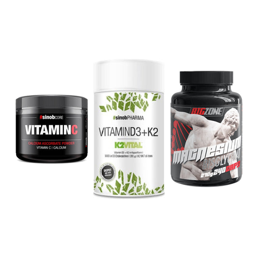 Calcium, Vitamin D & Magnesium: Sinob Vitamin C Calcium + 2 weitere – alle enthaltenen Artikel