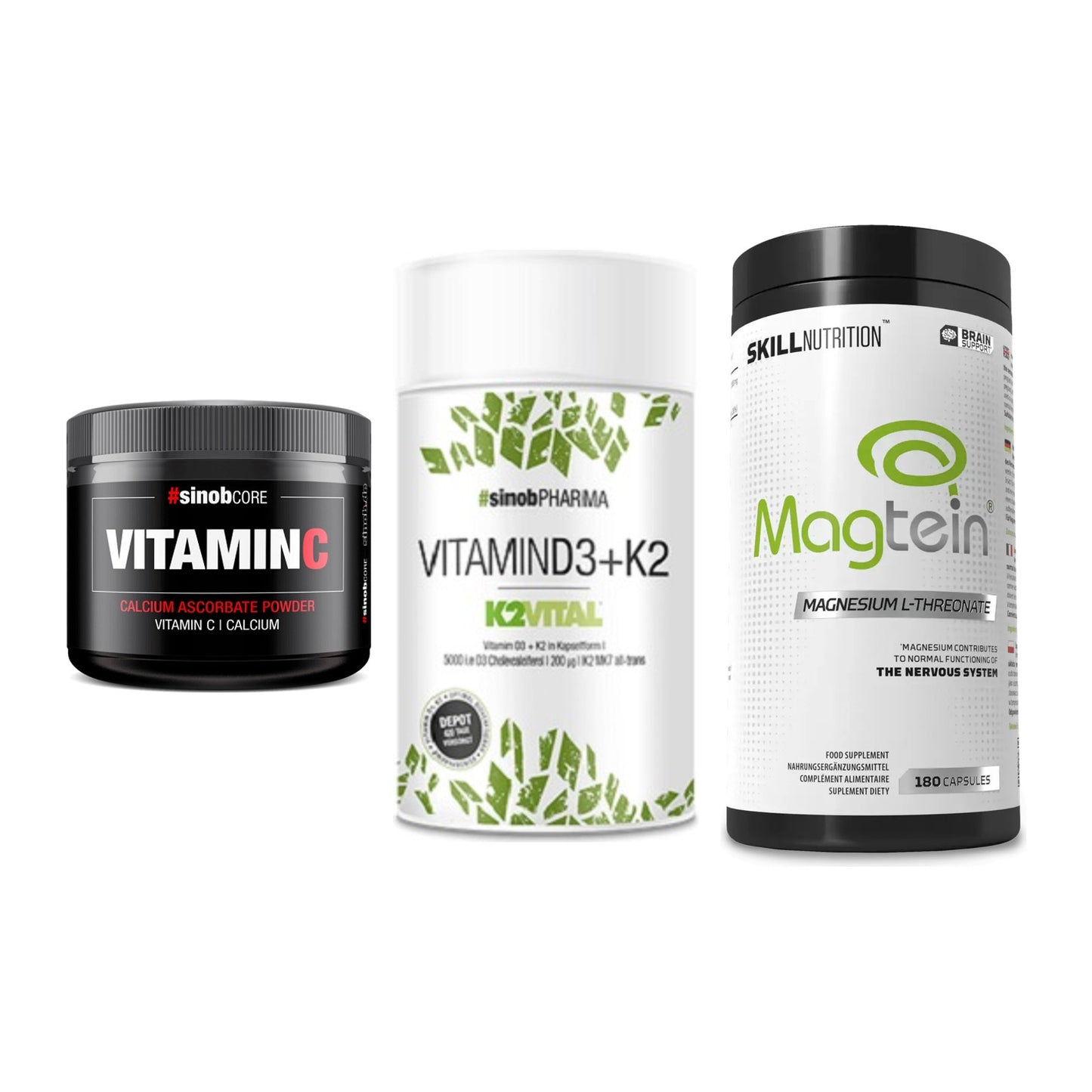 Calcium, Vitamin D & Magnesium: Sinob Vitamin C Calcium + 2 weitere – alle enthaltenen Artikel