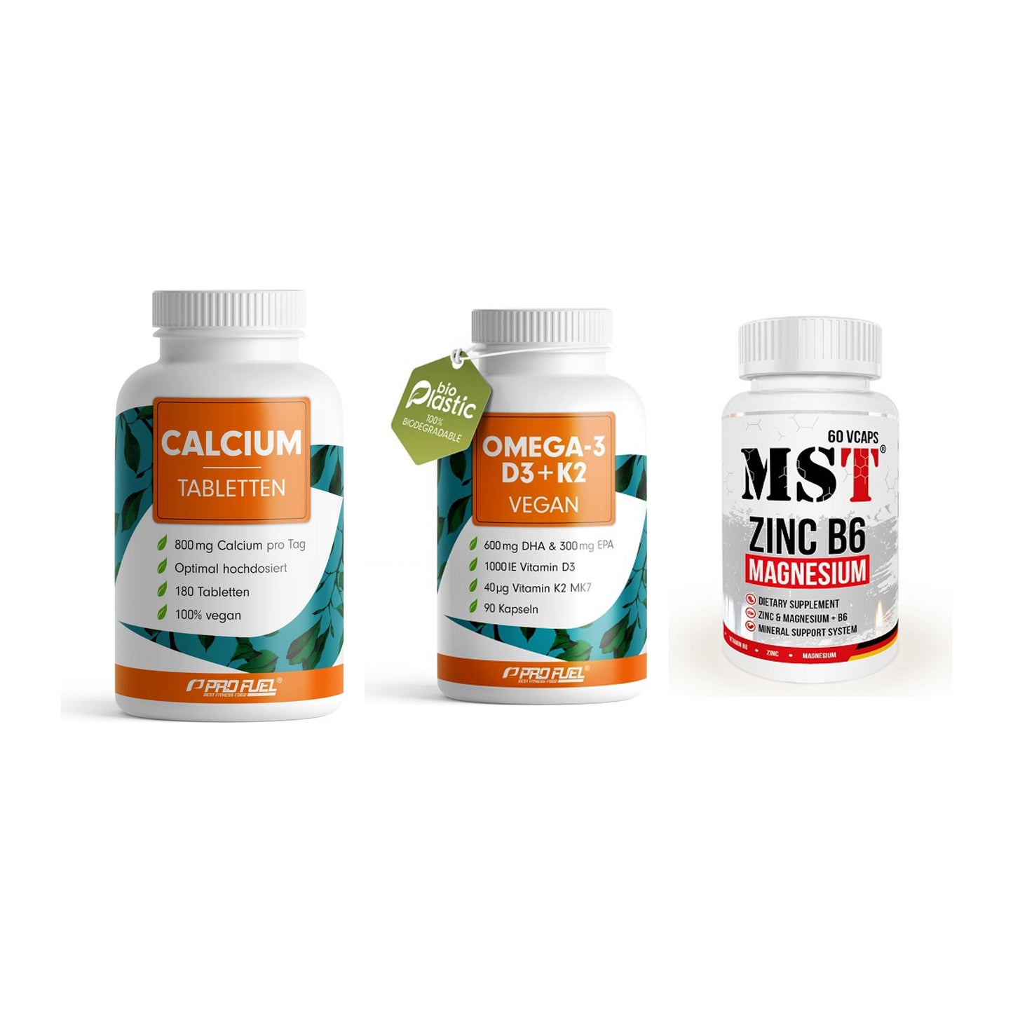 Calcium, Vitamin D & Magnesium: ProFuel Calcium + 2 weitere – alle enthaltenen Artikel