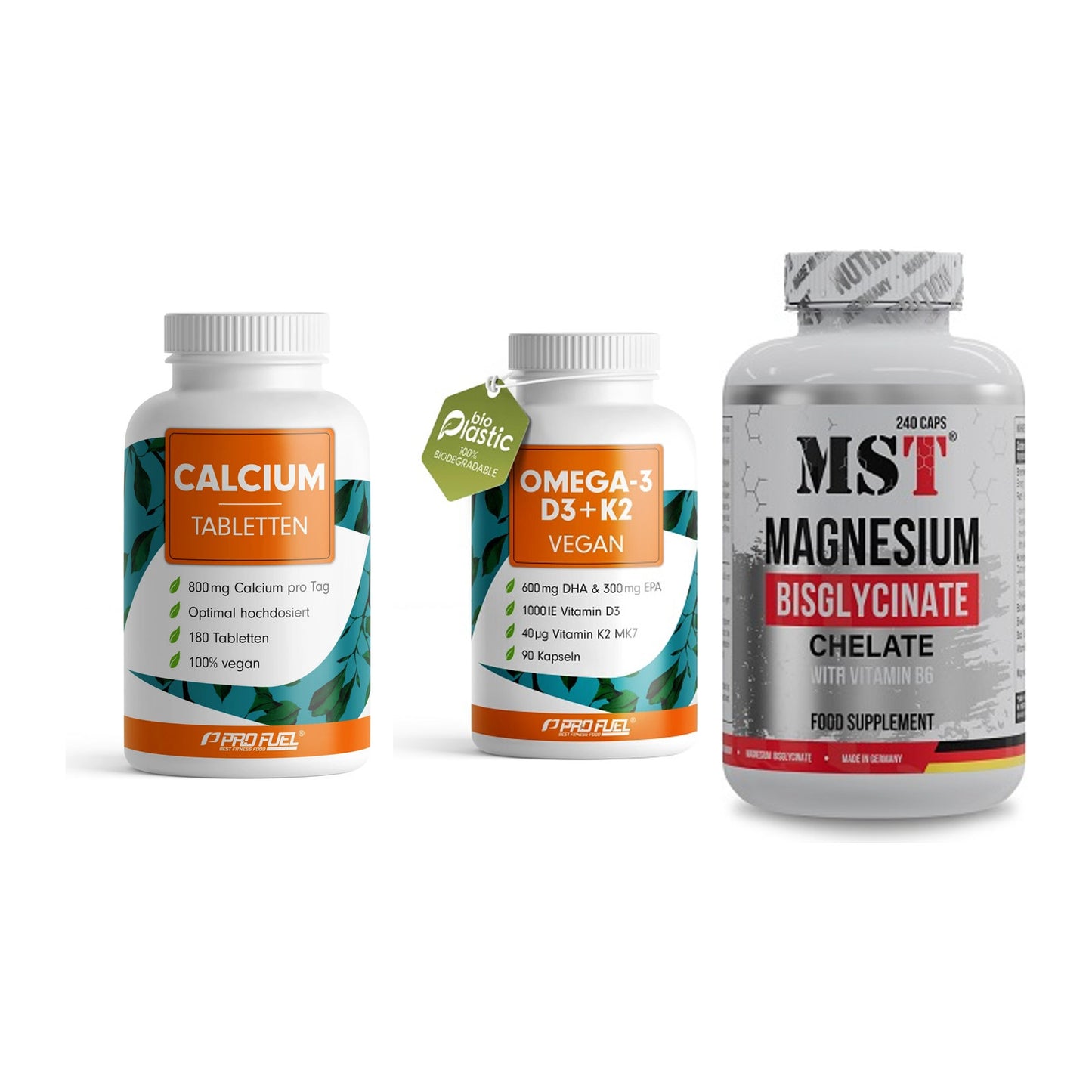 Calcium, Vitamin D & Magnesium: ProFuel Calcium + 2 weitere – alle enthaltenen Artikel